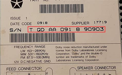How To Get Car Radio Serial Number