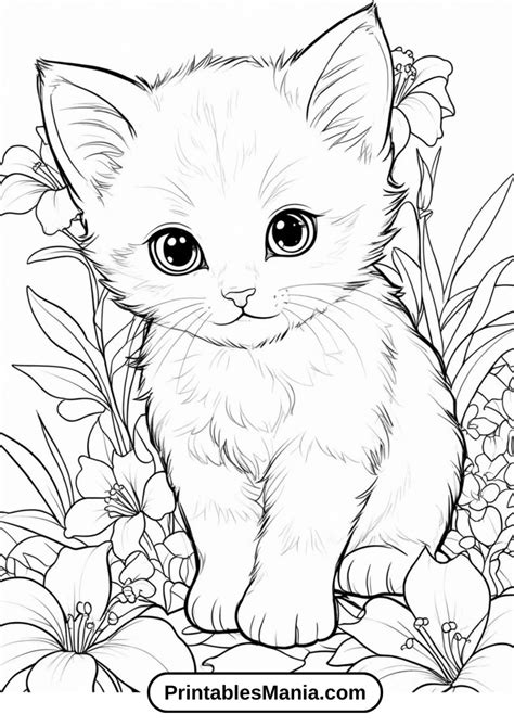 Kitten Coloring Sheets Printable