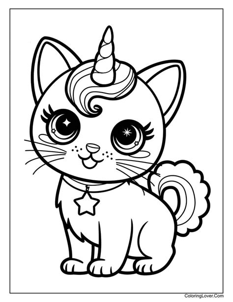 Kitty Cat Coloring Sheet