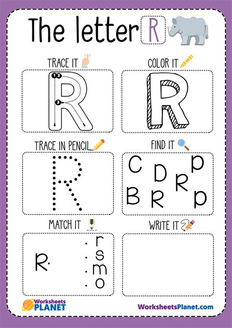 Letter R Worksheets