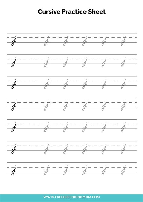Lower Case Cursive J