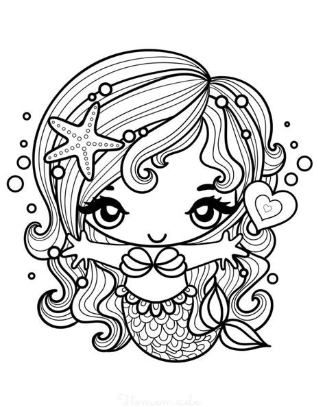 Mermaid Coloring Page