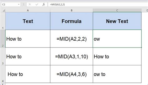 Mid Function Excel