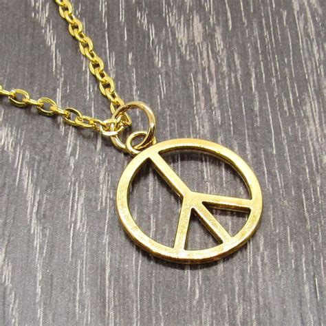 Necklace With Peace Symbol