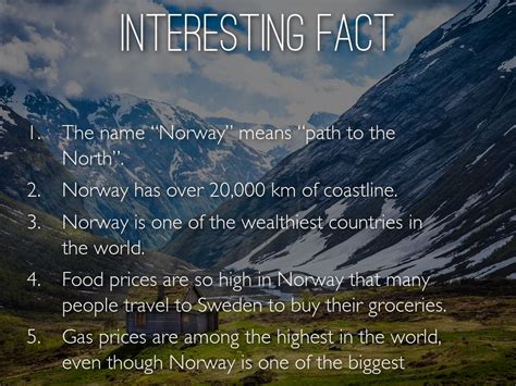 Norwegian Facts Interesting