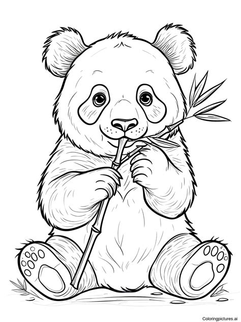 Panda Bear Coloring Sheets
