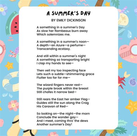 Poems On Summer