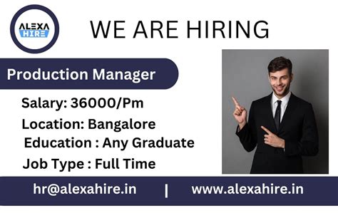 Production Manager Vacancies