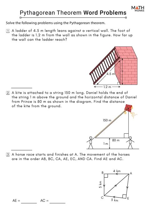 Pythagorean Theorem Word Problems