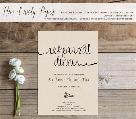 Rehearsal Dinner Invitations