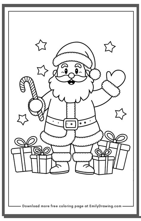 Santa Coloring Pages Printable