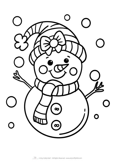 Snowman Coloring Page