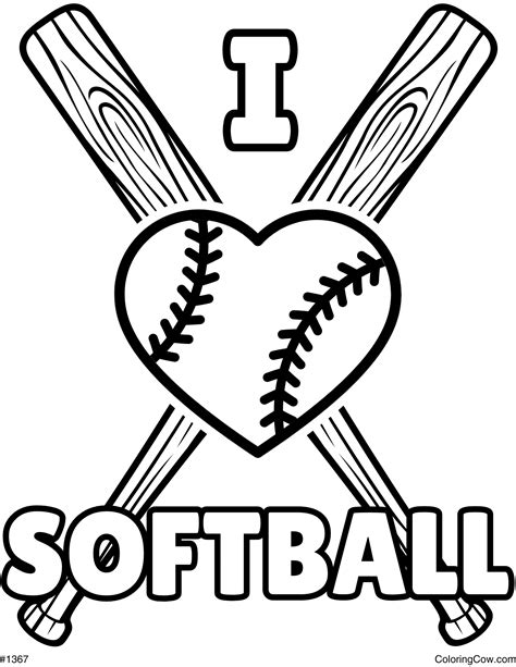Softball Color Sheets