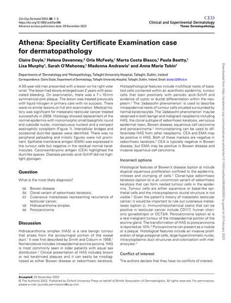 Speciality Certificate Examination