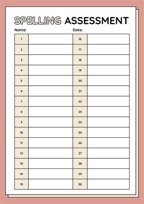 Spelling Sheet Maker