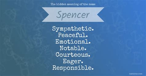 Spencer Name Meaning