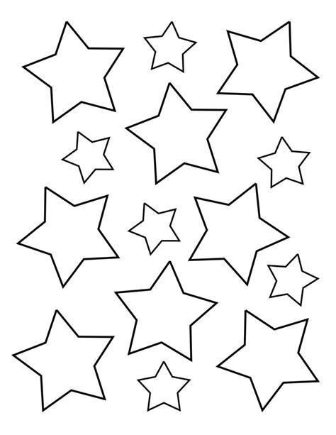Stars Coloring Page