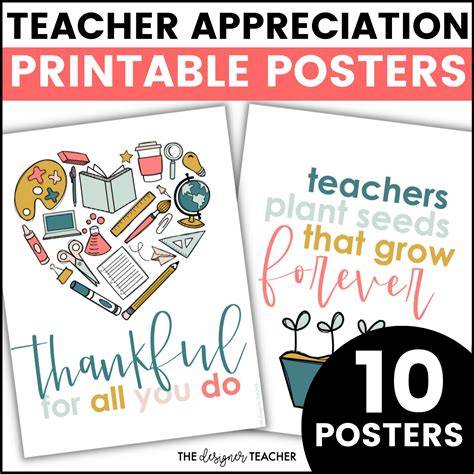 Teacher Appreciation Posters
