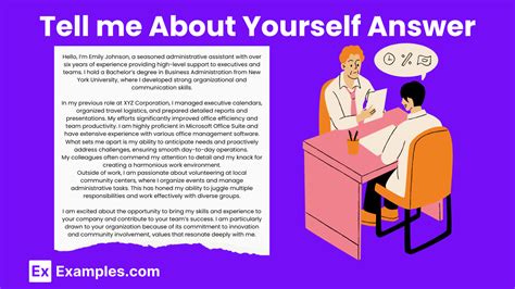 Tell About Myself Example