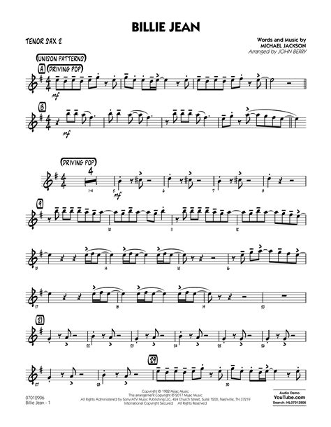 Tenor Sax Songs