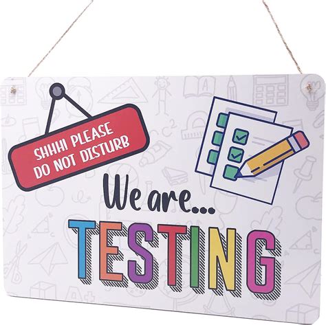Testing In Progress Sign