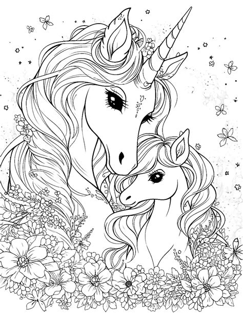 Unicorn Coloring Page
