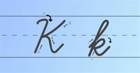 Uppercase Cursive K