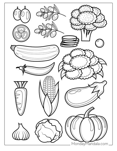 Veggie Coloring Pages