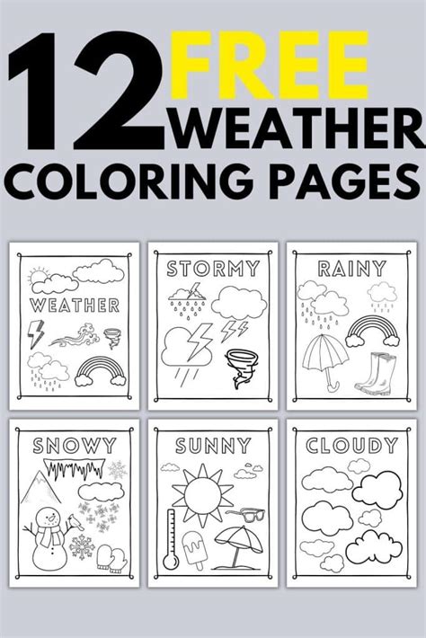 Weather Coloring Pages