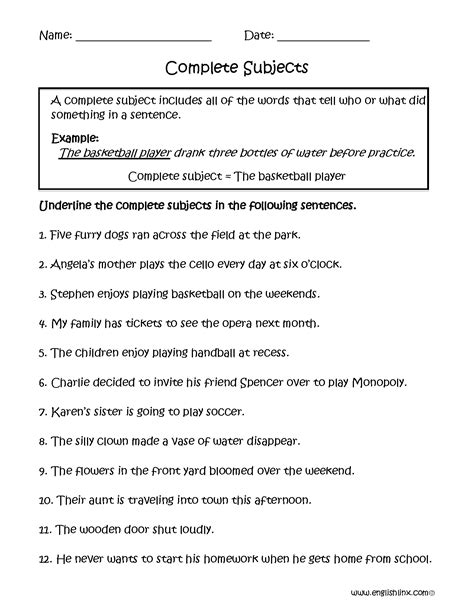 What Are Complete Subjects