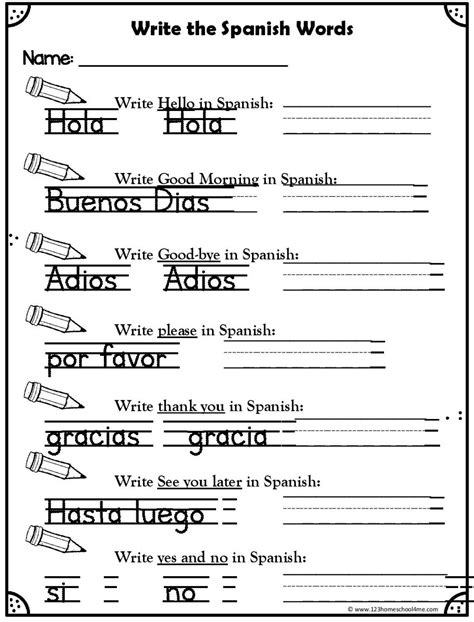Writing In Spanish