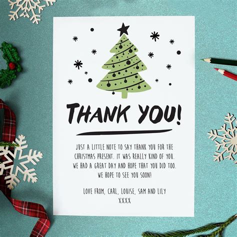 Xmas Thank You Message